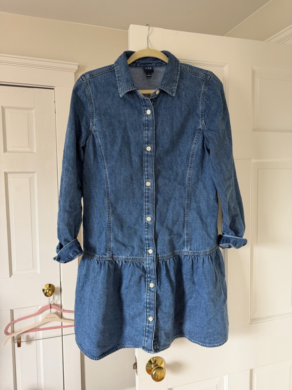 Denim Peplum Mini Dress - Picture 6 of 6